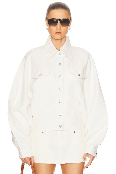 MONOT Denim Jacket in White