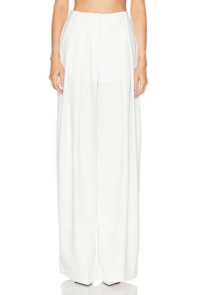 MONOT Pleated Pant in White