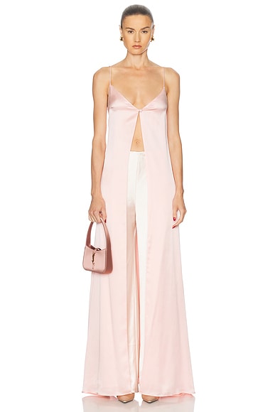 Camisole Long Top in Rose