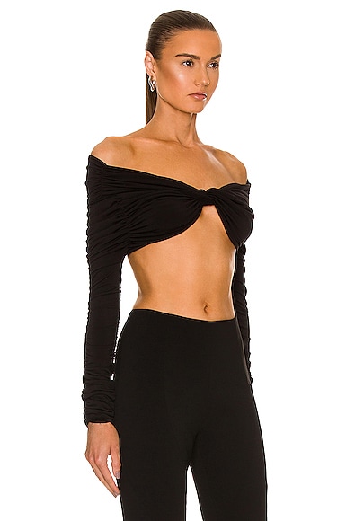 MONOT OFF THE SHOULDER TWIST TOP