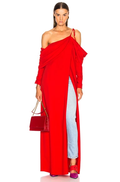 Cowl Sleeve Gown