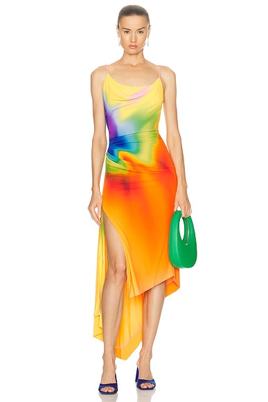 Rainbow Orchid Slip Dress