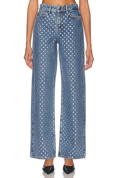 Monse Studded Baggy Jeans in Indigo | FWRD