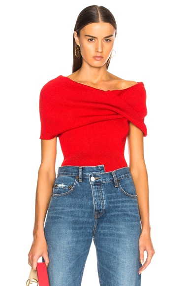 Sleeveless Twist Shawl Sweater