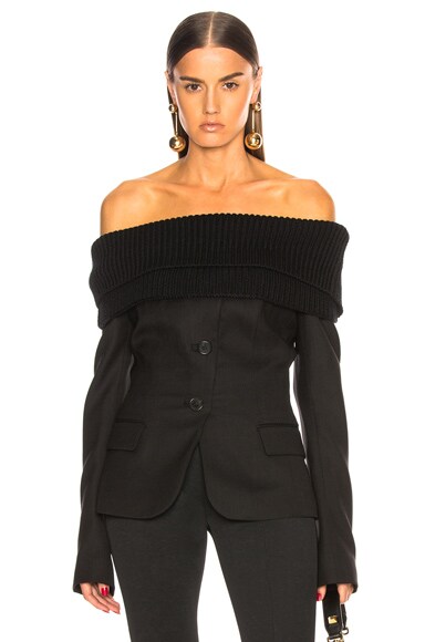 Solid Twist Shawl Jacket