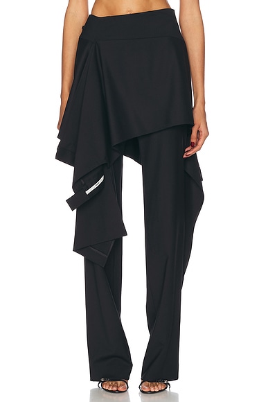 Monse Tailored Skirt Trouser in Black