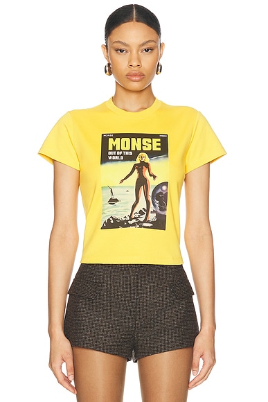 Monse Lady Graphic Tee in Yellow