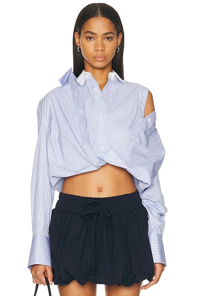 Fold-Up Cropped Shirt