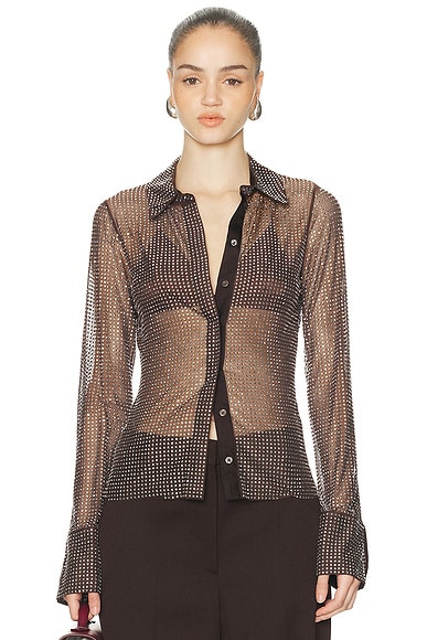 All Over Crystals Shirt