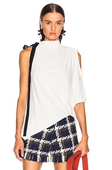 トップス VIAVANDA ASYMMETRIC HALTER TEE トップス VIAVANDA