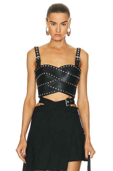 Studded Bustier Top