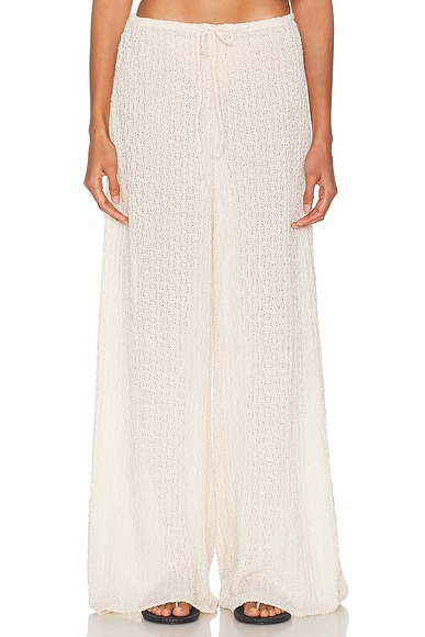 x Elsa Hosk Drawstring Wide Leg Pant