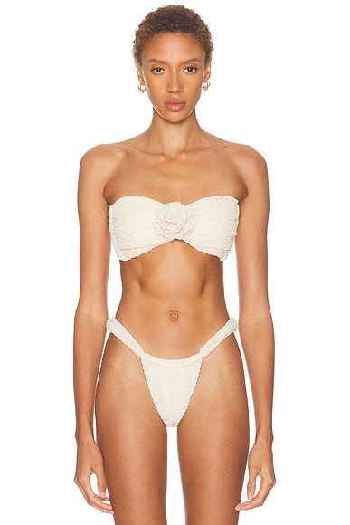 x Elsa Hosk Rosa Bandeau Bikini Top