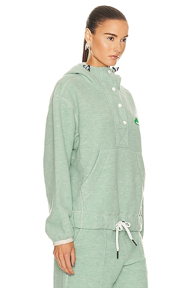 Shop Moncler Hoodie Sweater In Green
