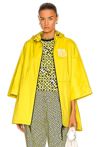 Moncler Grenoble Day-Namic Vorassay Cape in Yellow