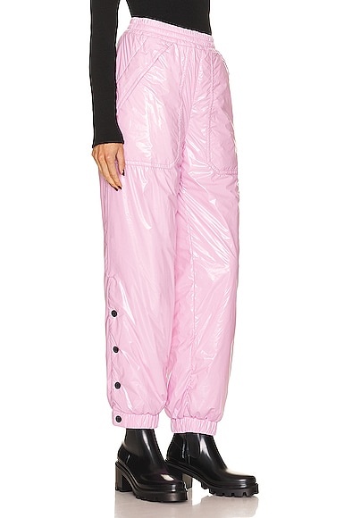 Shop Moncler Tapered Pant In Pink