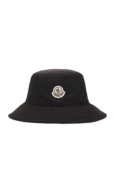 Moncler Bucket Hat in Black