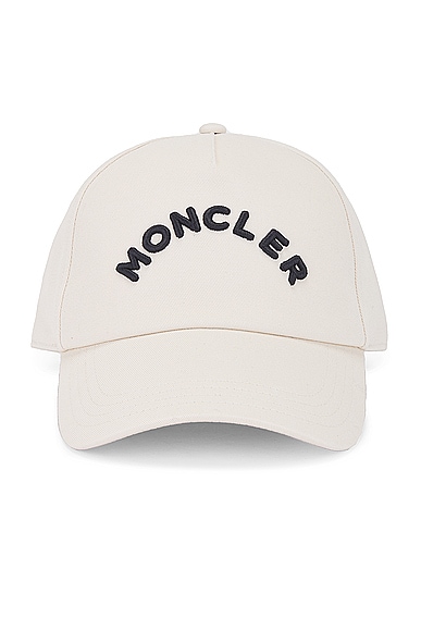 Moncler Baseball Cap in White
