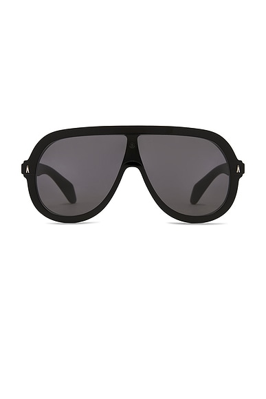 Moncler Sunsette Pilot Sunglasses in Black