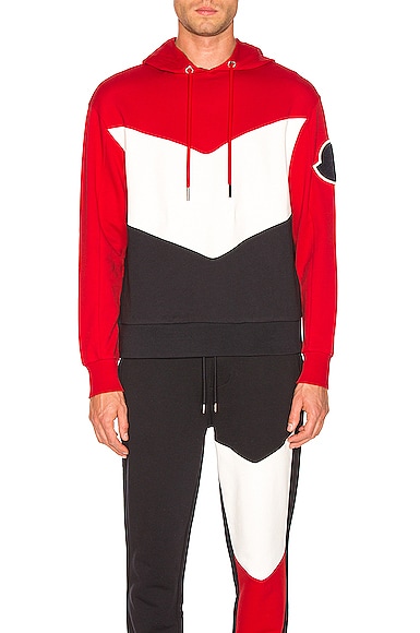 Moncler Hoodie in Red White Blue FWRD