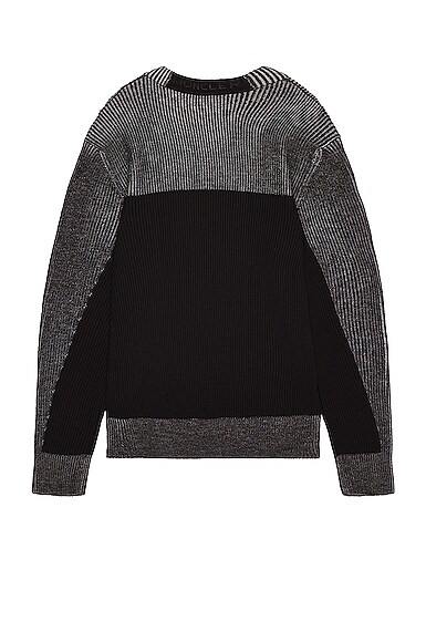 Shop Moncler Crewneck Sweater In Grey