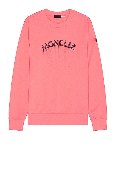Moncler Logo Sweater in Desert Rose