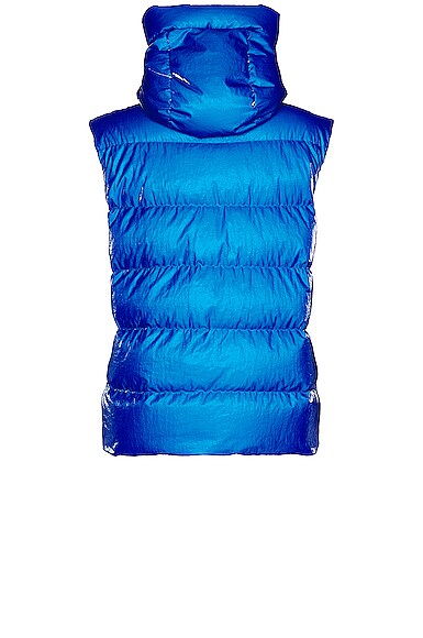 Shop Moncler Lawu Vest In Blue
