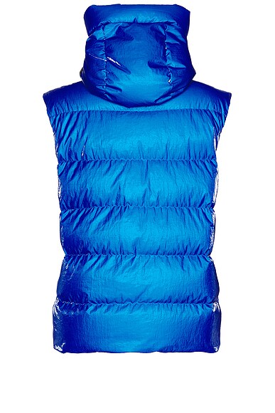 Shop Moncler Lawu Vest In Blue