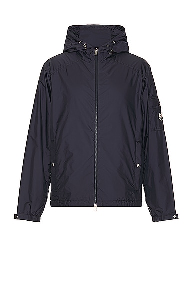 Shop Moncler Etiache Jacket In Dark Navy Blue