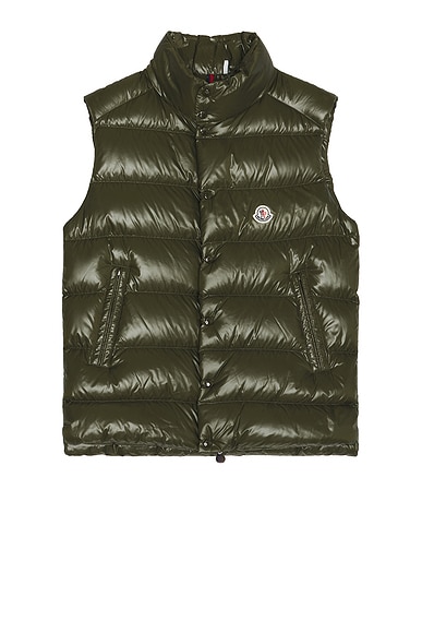 Moncler Tibb Vest in Olive Green