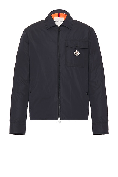 Moncler Vigeon Shirt Jacket in English Blue