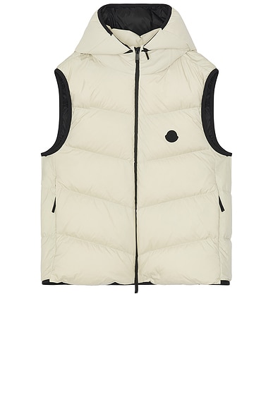 Moncler Guersac Puffer Vest in Agate Gray