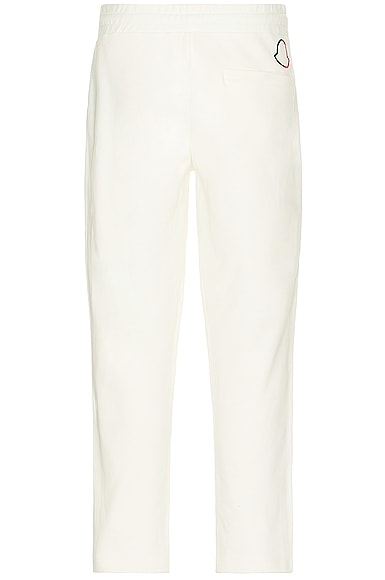 Shop Moncler Sweat Bottoms In White