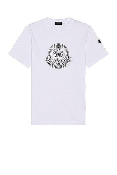 Moncler Graphic Tee in Brilliant White