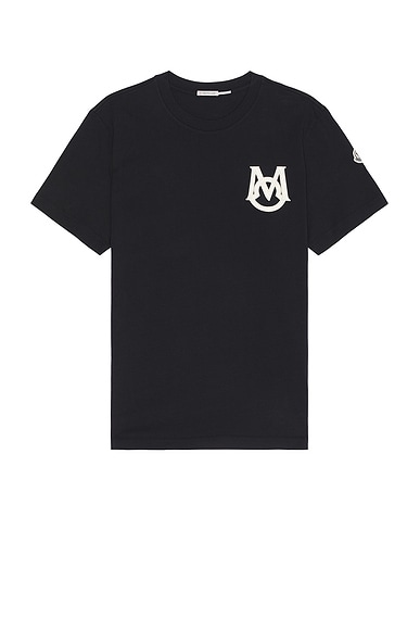 Moncler Graphic Tee in Black