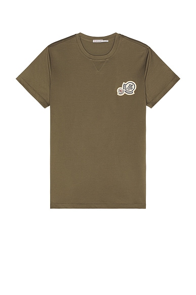 Moncler Short Sleeve T-shirt in Green