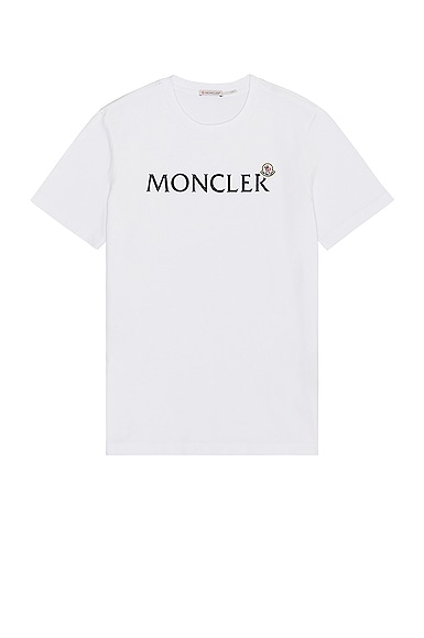 Moncler Short Sleeve T-Shirt in White