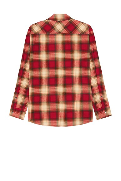 Shop Moncler Long Sleeve Shirt In Plaid