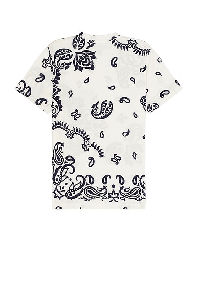 Moncler Ss T-shirt In Bandana Print