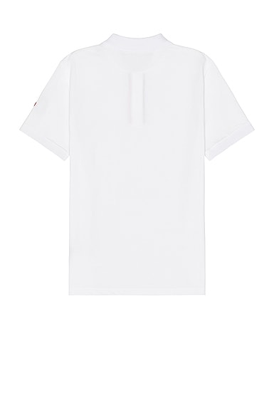 Shop Moncler Ss Polo In White