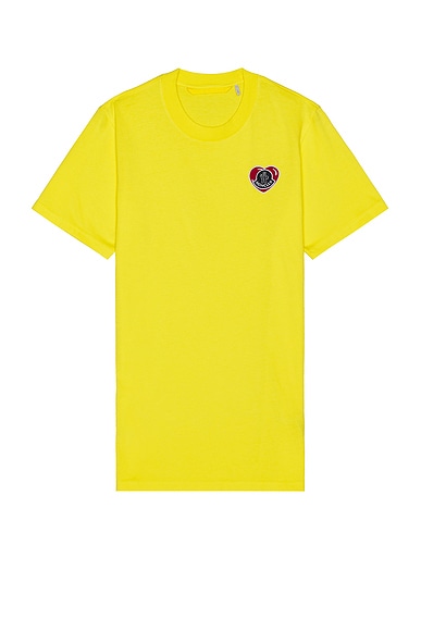 Moncler T-shirt in Yellow