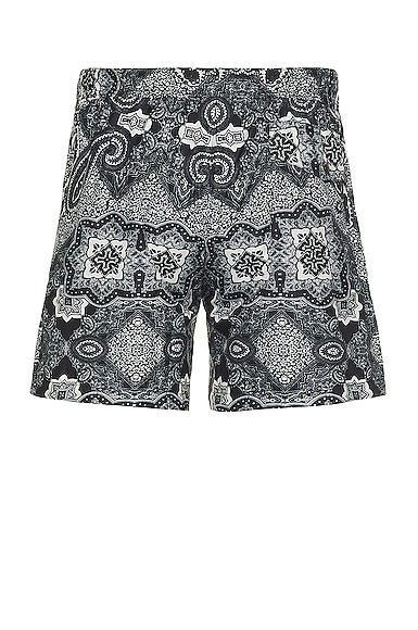 Shop Moncler Swim Short In Black