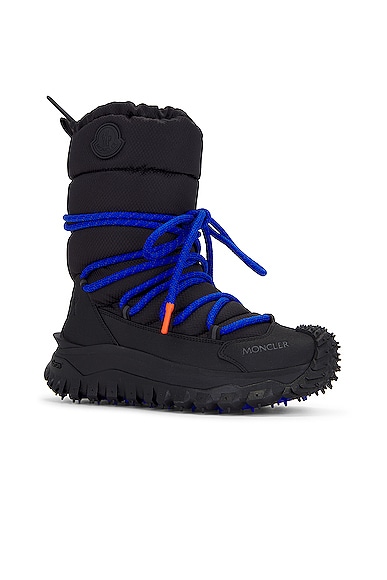 Shop Moncler Trailgrip Apres High Snow Boots In Black