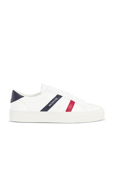 Moncler Monaco 2 Low Top Sneaker in Brilliant White