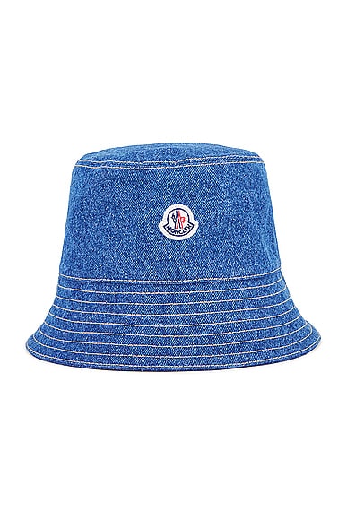 Moncler Bucket Hat In Blue
