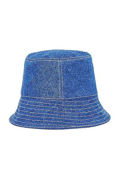Shop Moncler Bucket Hat In Blue