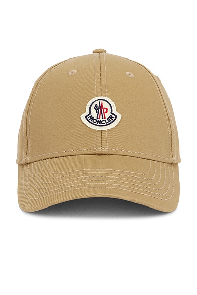 【送料&関税込】Moncler Grenoble Sand Cotton Baseball Cap Moncler Baseball Cap in Khaki | FWRD