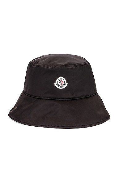 Moncler Berretto Bucket Hat in Black