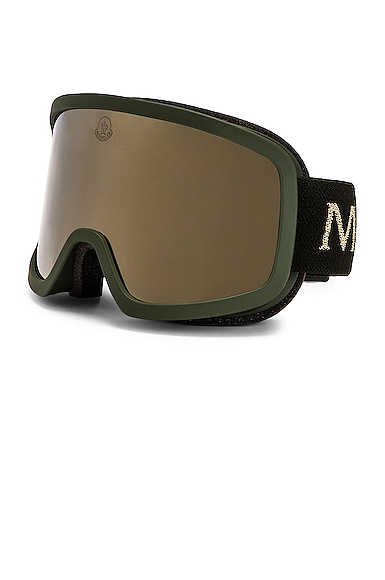 Moncler Terrabeam Goggles in Matte Army Green