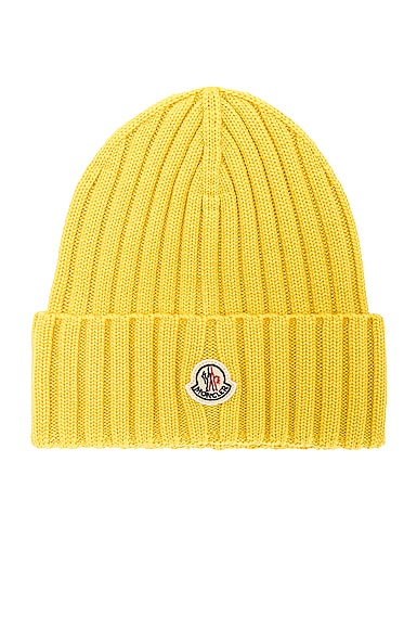 Moncler Beanie in Yellow